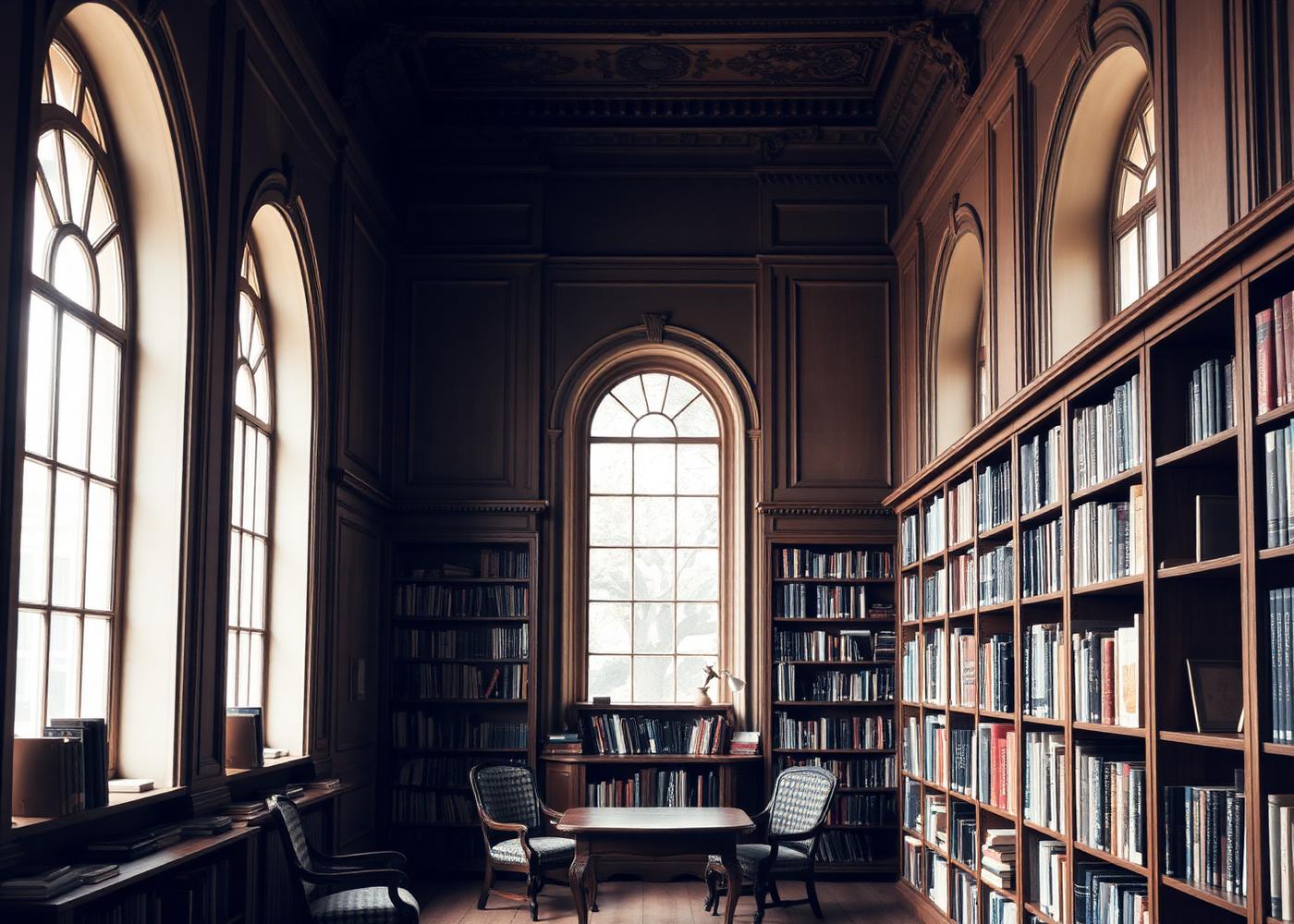A French library interior